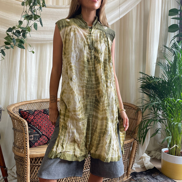 Tie Dye Cheesecloth Tunic