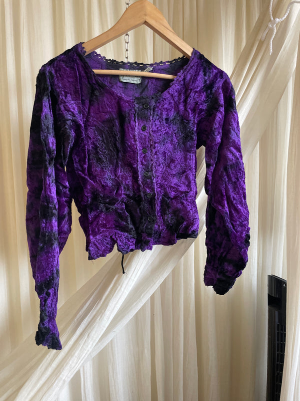 Crushed Velvet Blouse