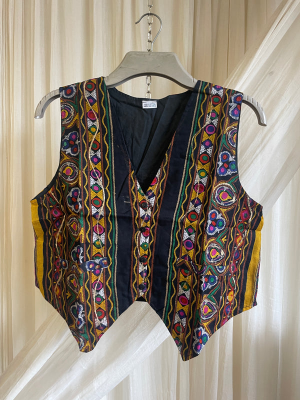 Indian Print Waistcoat