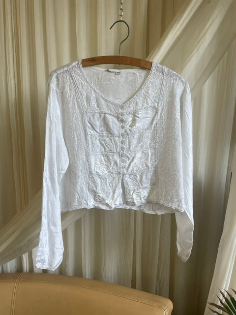 White Long Sleeve Blouse