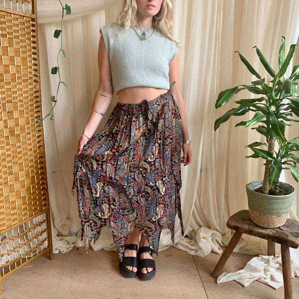 Paisley Print Bell Pixie Skirt