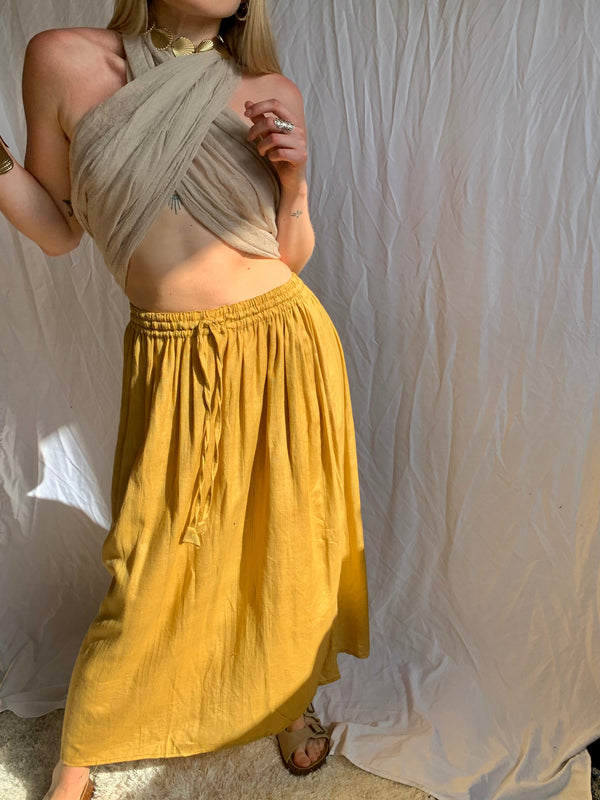 (Multi) Afghan Cotton Maxi Skirt