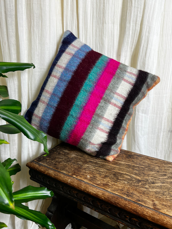 Wool Nepalese Rainbow Cushion Cover