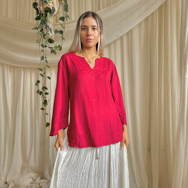 Embroidered Cotton Tunic