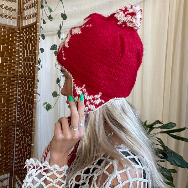 Ruby Nepalese 100% Wool Hat