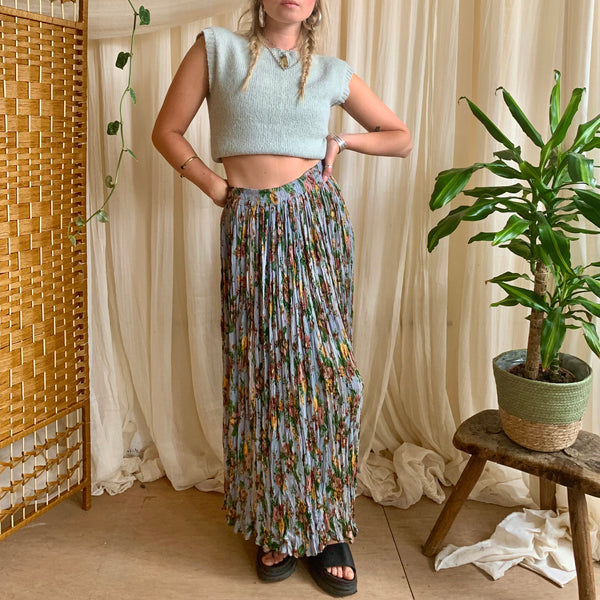 Crinkle Maxi Skirt