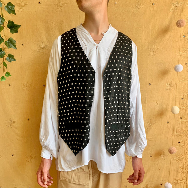 Polka Print Waistcoat